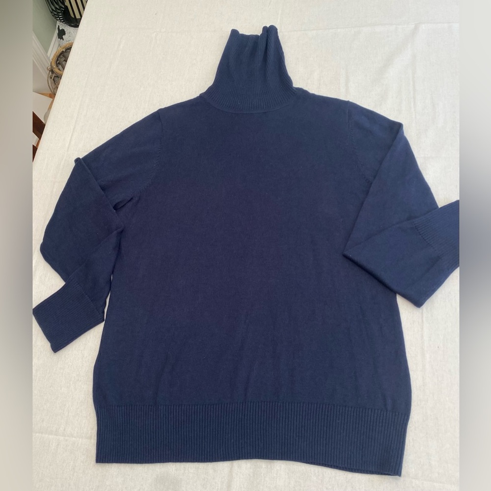 Navy Blue Turtleneck Sweater